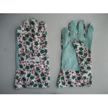 Colorful Cotton Garden Work Glove with PVC Dots